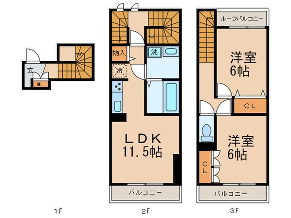 フォレストメゾン覚王山南の物件間取画像